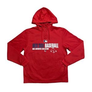 Boston Red Sox Majestic MLB Authentic Collection Hooded Sweatshirt
